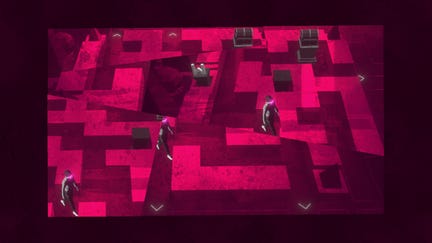A pink maze from Lorelei And The Laser Eyes